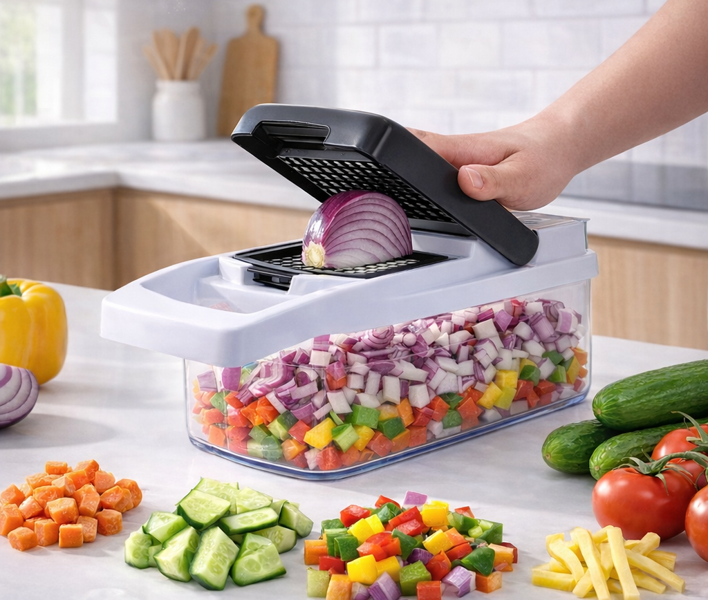 Mandoline de Cuisine Multifonction – Découpe Rapide et Précise des Légumes