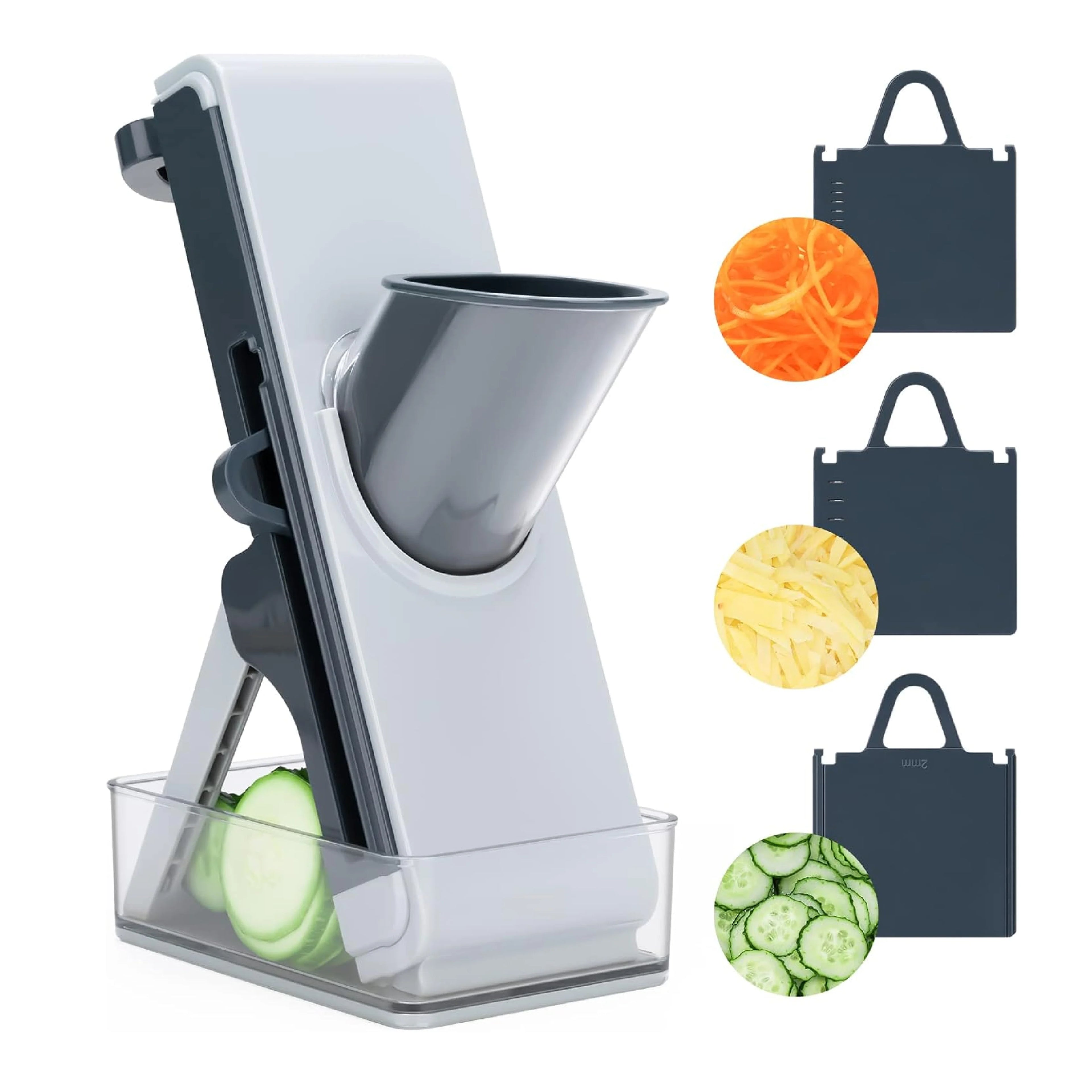 Mandoline multi-découpe à piston